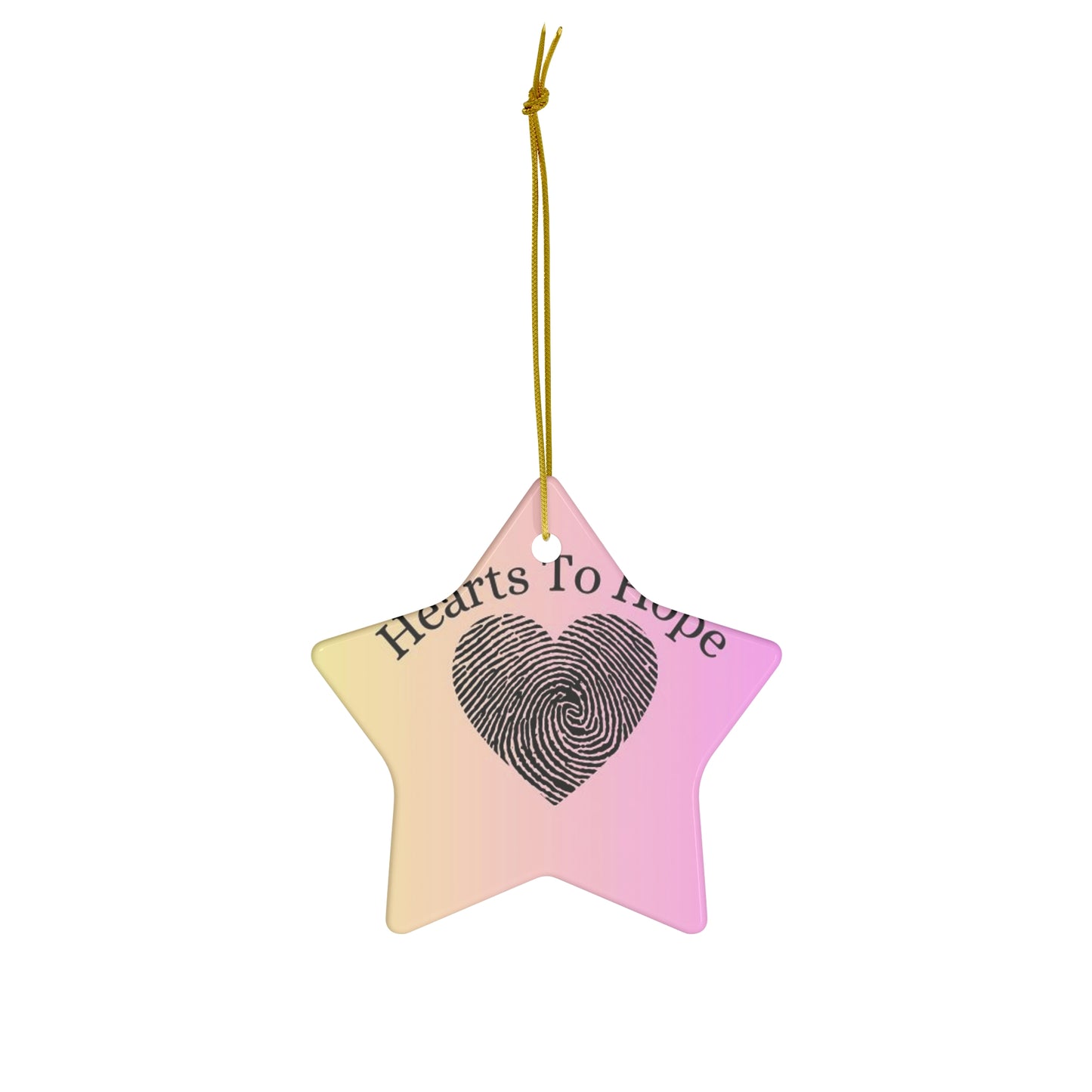 Help Hearts to Hope  Support Toys for Tots this holiday season!  Ceramic Ornament, 4 Shapes