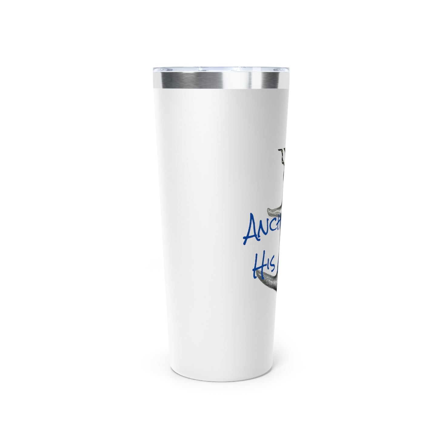 Anchored in His Grace    Copper Vacuum Insulated Tumbler, 22oz