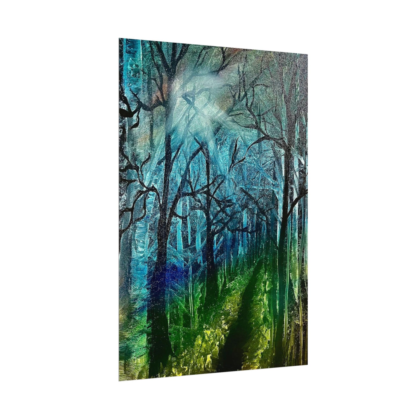 Quiet Walk....Textured Watercolor Matte Posters