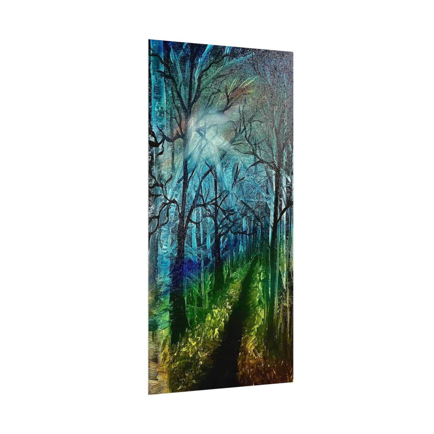 Quiet Walk....Textured Watercolor Matte Posters