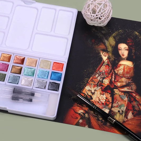Metallic Water Color Paint Set
