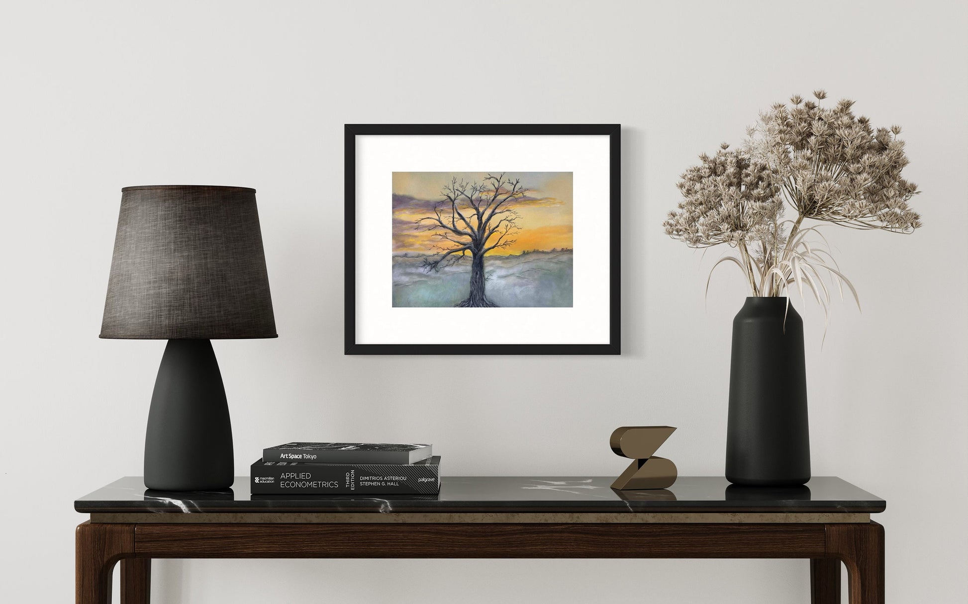 Original Pastel Art Print, The Lone Tree Wall Decor, Pretty picture, Landscape Scene, Giclee Museum Quality, Great Gift, New Home, Unframed