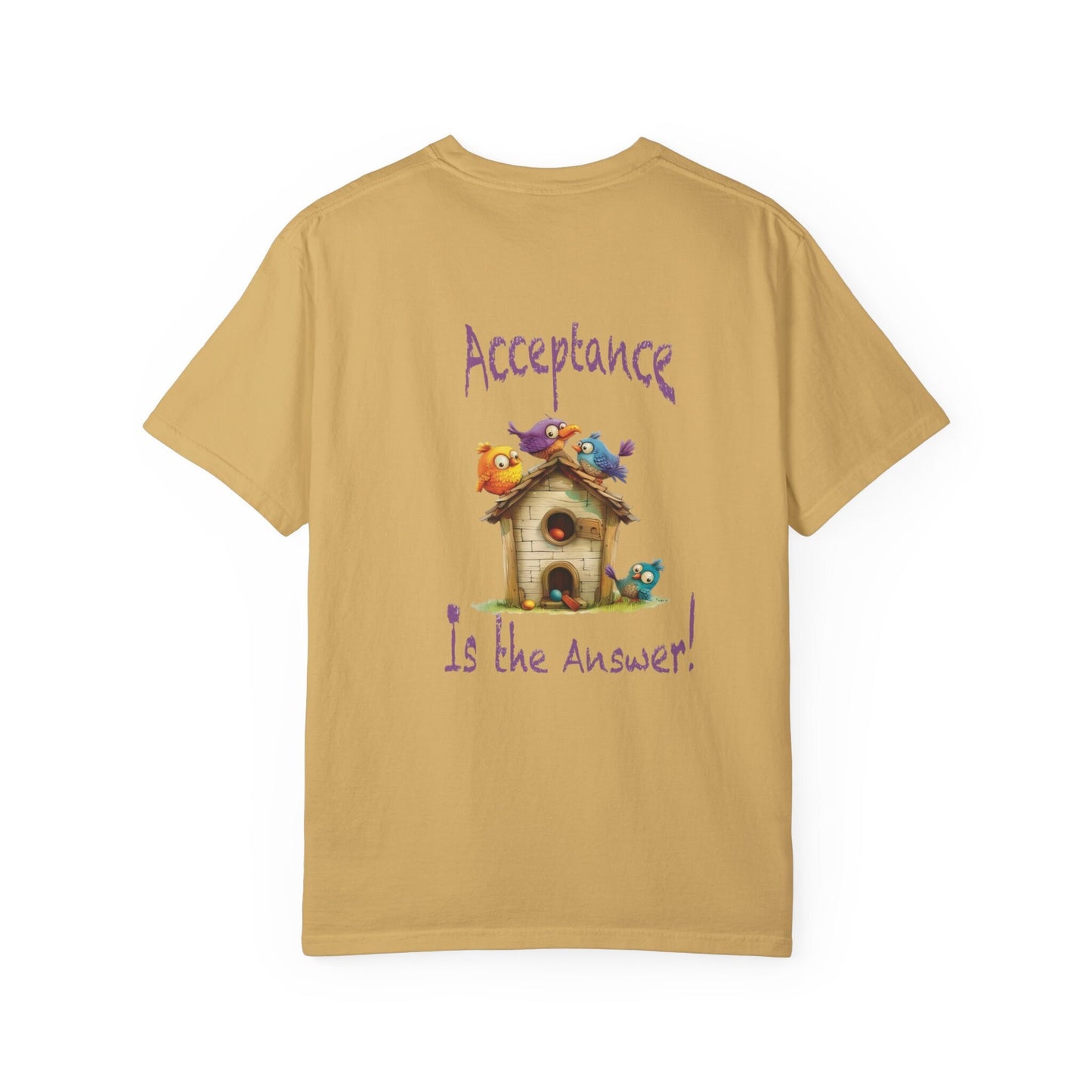 Vintage T-shirt Birds Retro Shirt Recovery Saying Acceptance is the Answer Odd Animal Clothing for Her Multiple Colors Extended Sizing